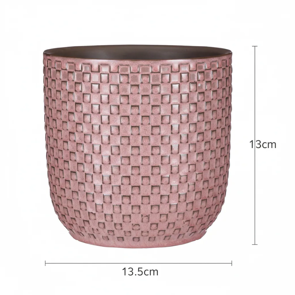 Topf relief rosa D13,5