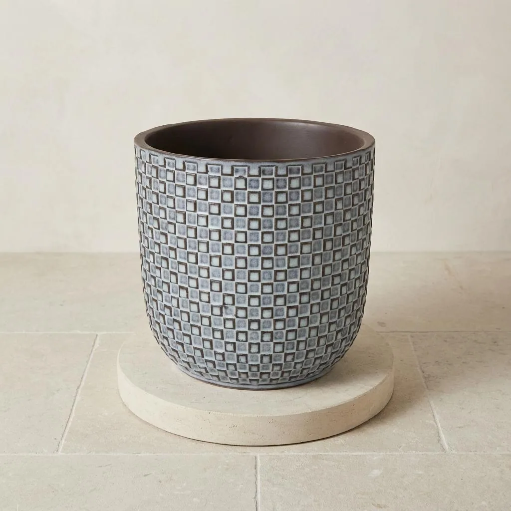 Mini Topf Relief Blau D7