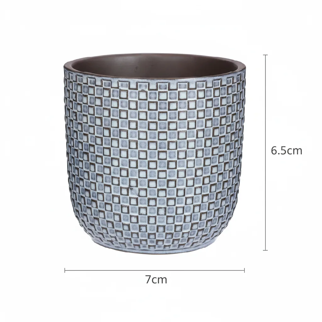 Mini Topf Relief Blau D7
