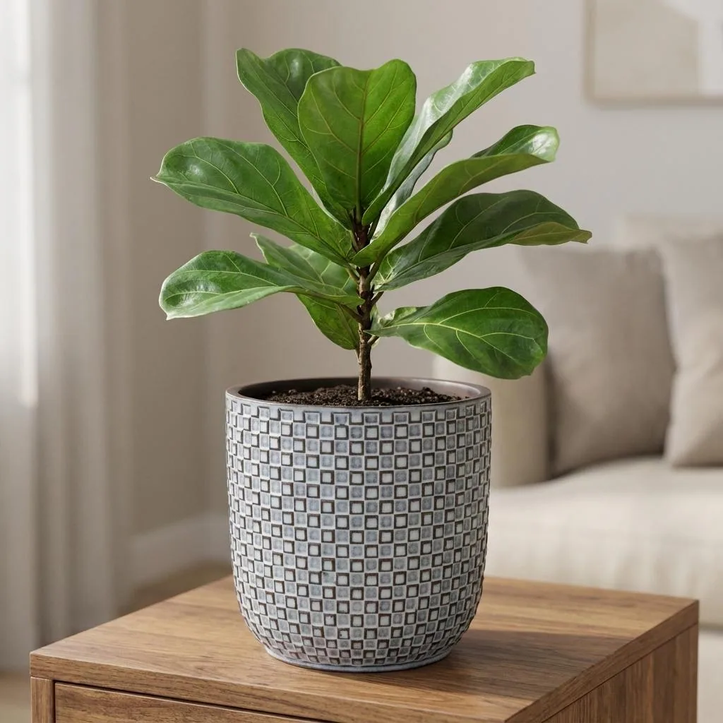 Mini Topf Relief Blau D7