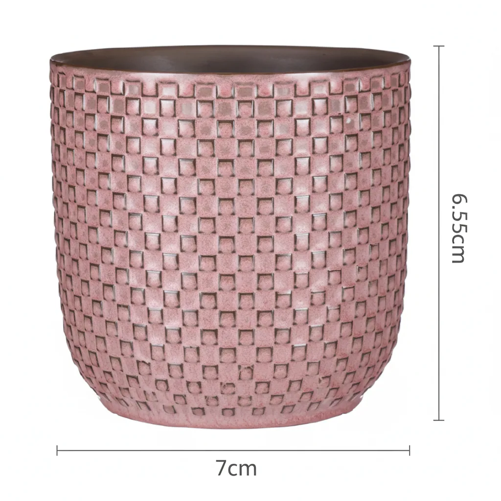 Mini Topf Relief Rosa D7