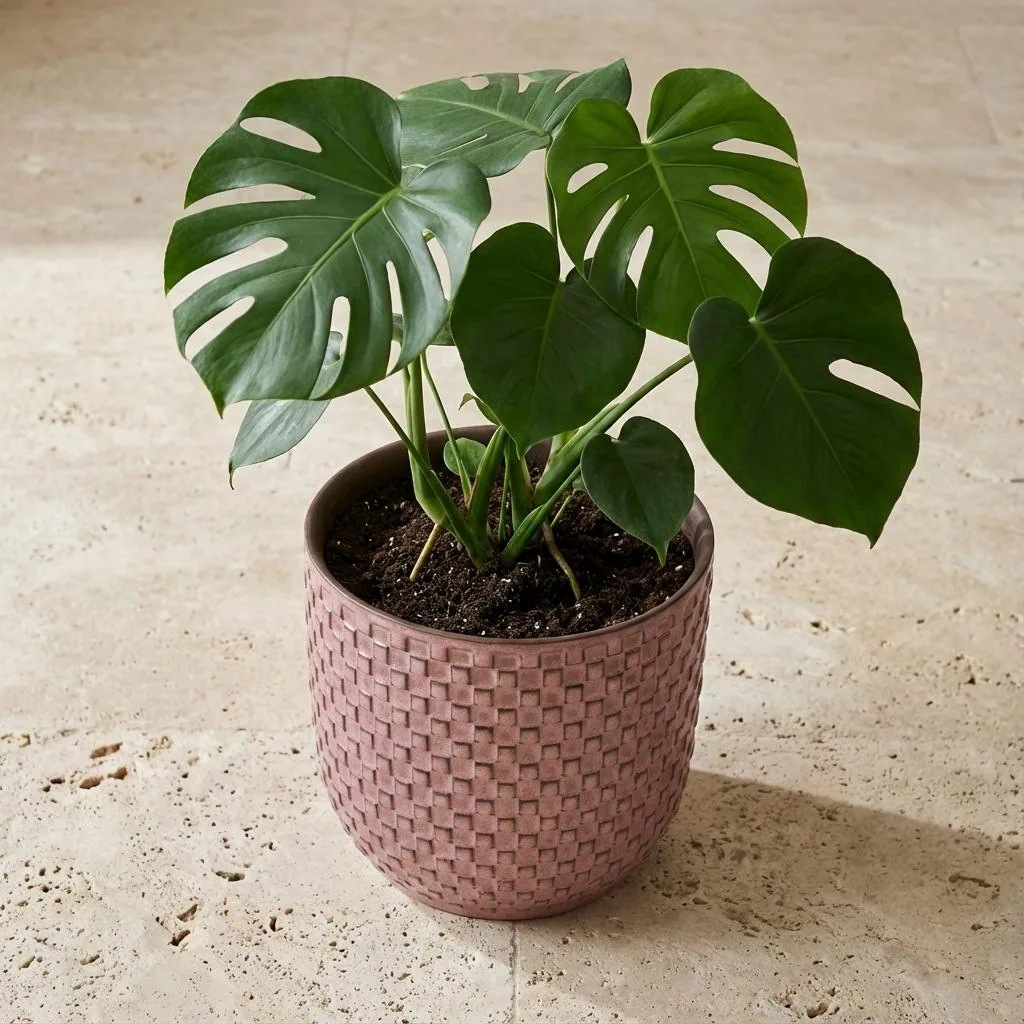 Mini Topf Relief Rosa D7