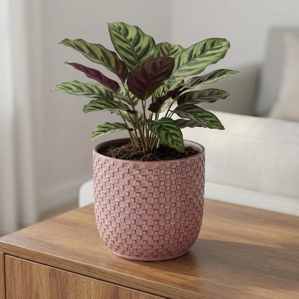 Mini Topf Relief Rosa D7