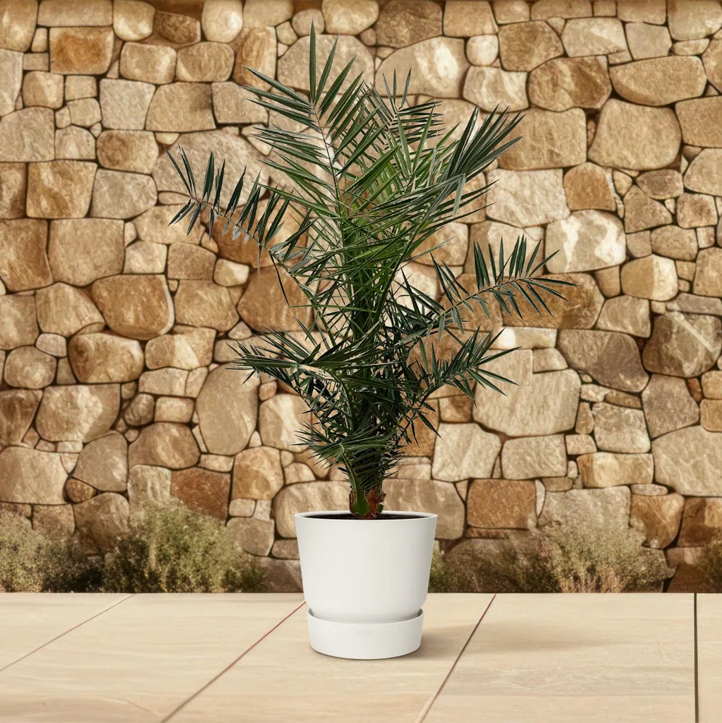 Kanarische Dattelpalme (Phoenix canariensis) – pflegeleichte Zimmerpflanze, Topf-Ø 27 cm, Höhe ca. 140 cm