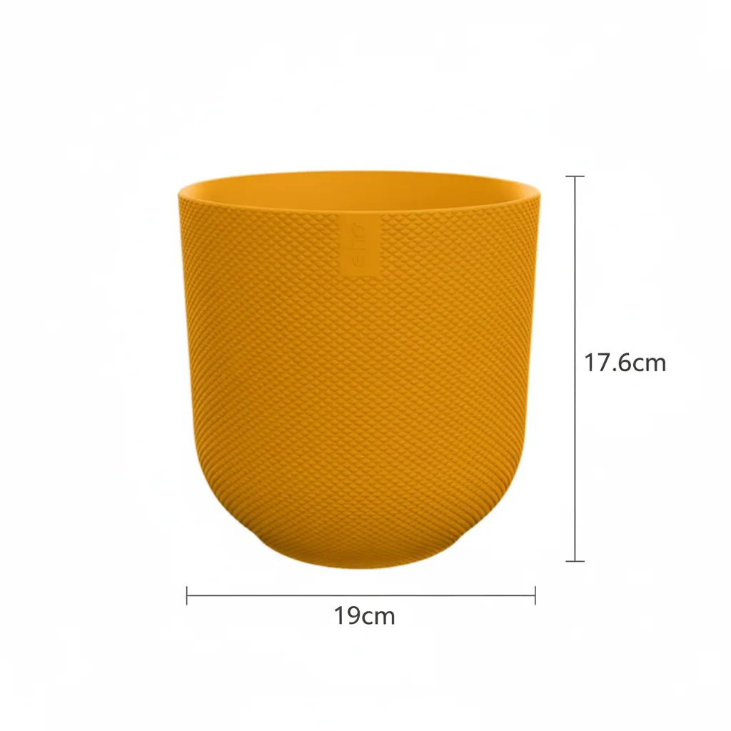 Topf Elho Jazz Round Amber Yellow - D23cm - H21cm - D19