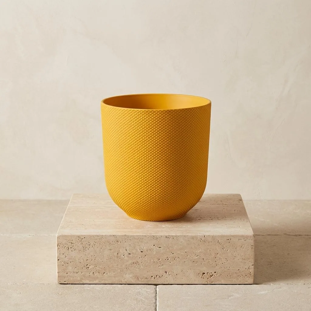 Topf Elho Jazz Round Amber Yellow - D23cm - H21cm - D19