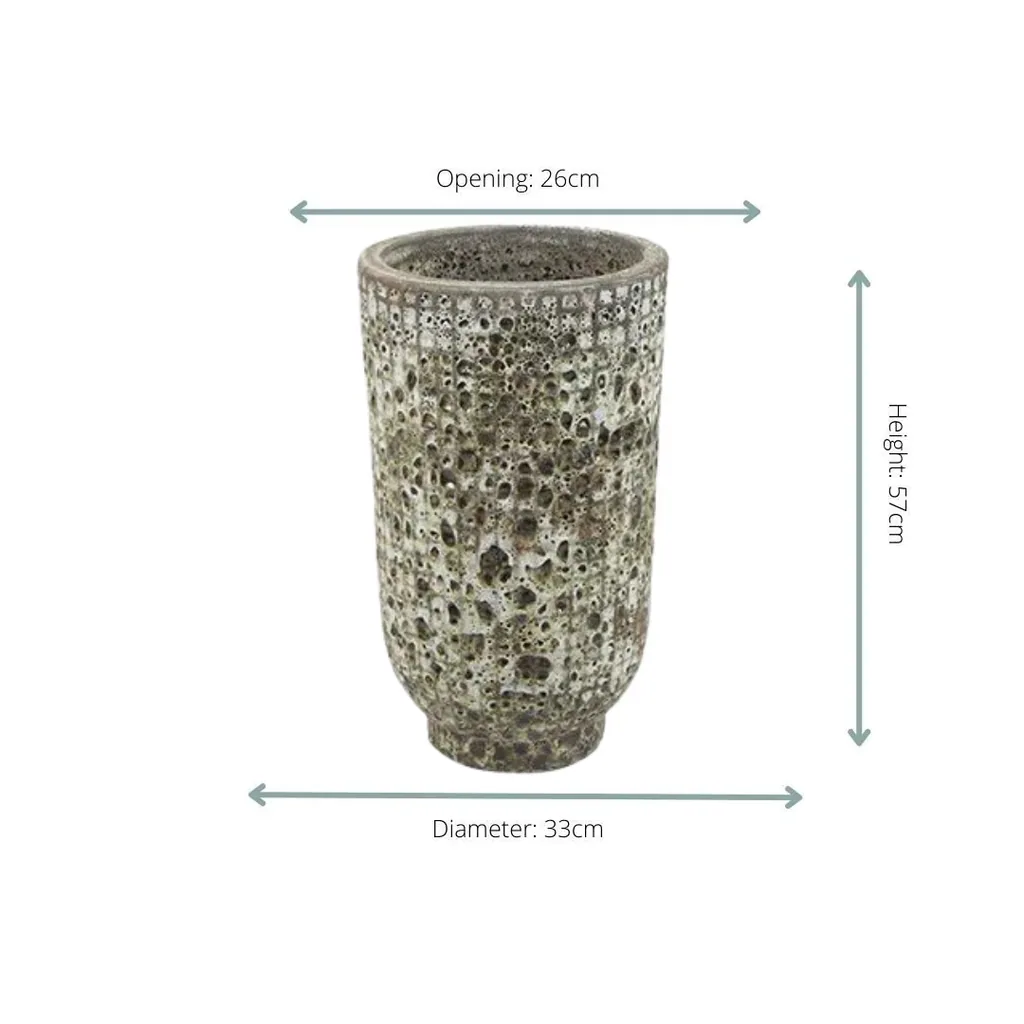 Vase Maestro earth - Topf-Ø 33 cm x H57