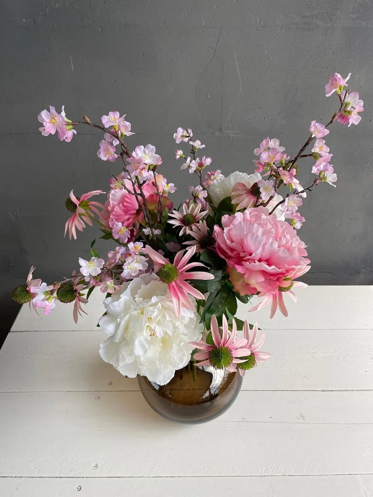 Kunstblumen - Strauß L - Pink Summer - 80cm