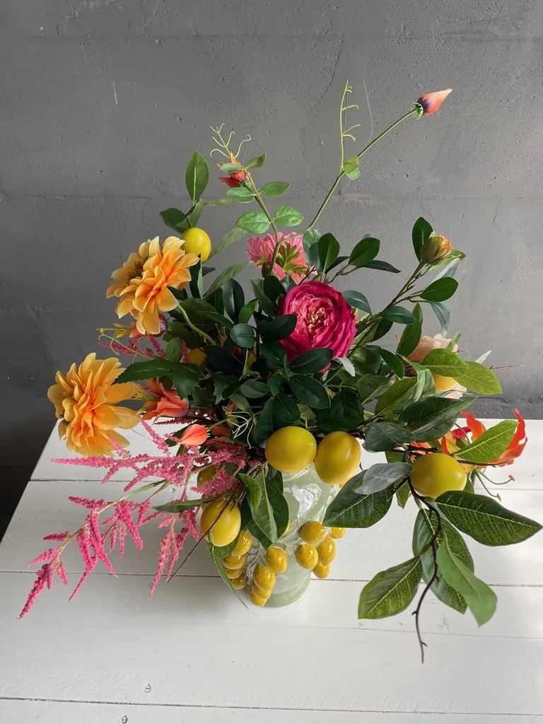 Kunstblumen - Strauß L - Happy Vibes - 80cm