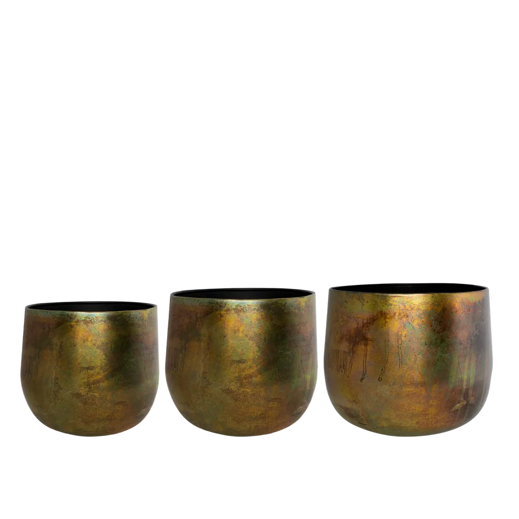 Topf - Kupfer - Elisa Vintage Grün - Set von 3