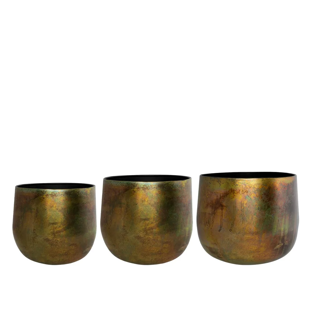 Topf - Kupfer - Elisa Vintage Grün - Set von 3