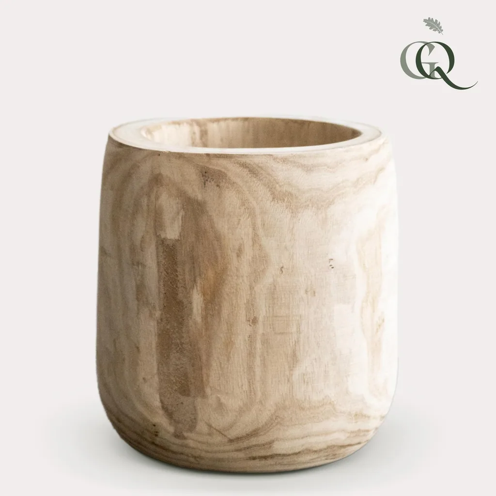 Topf - Holz hellbraun Pia Topf - Set von 3