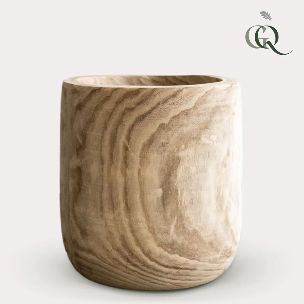 Topf - Holz hellbraun Pia Topf - Set von 3