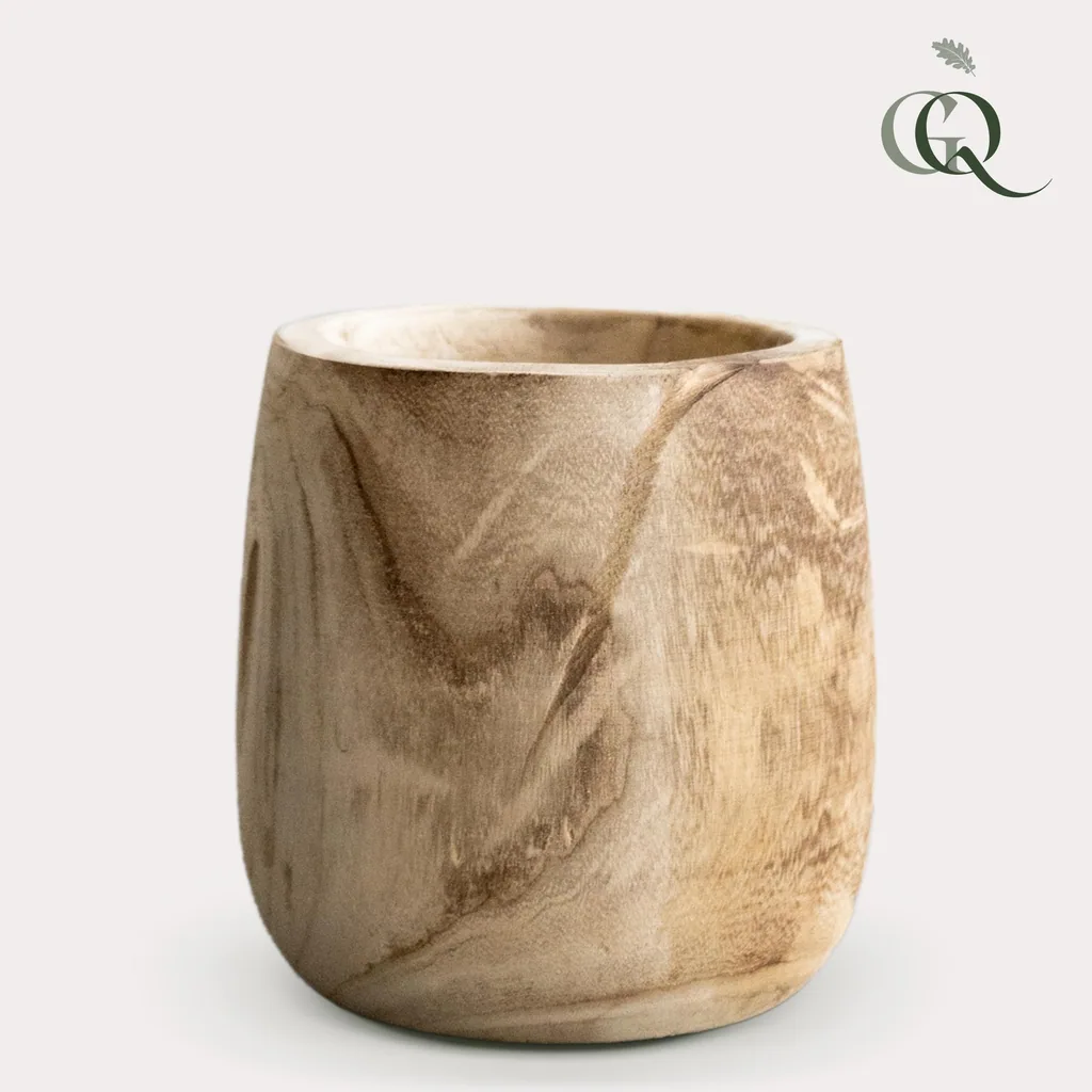 Topf - Holz hellbraun Pia Topf - Set von 3