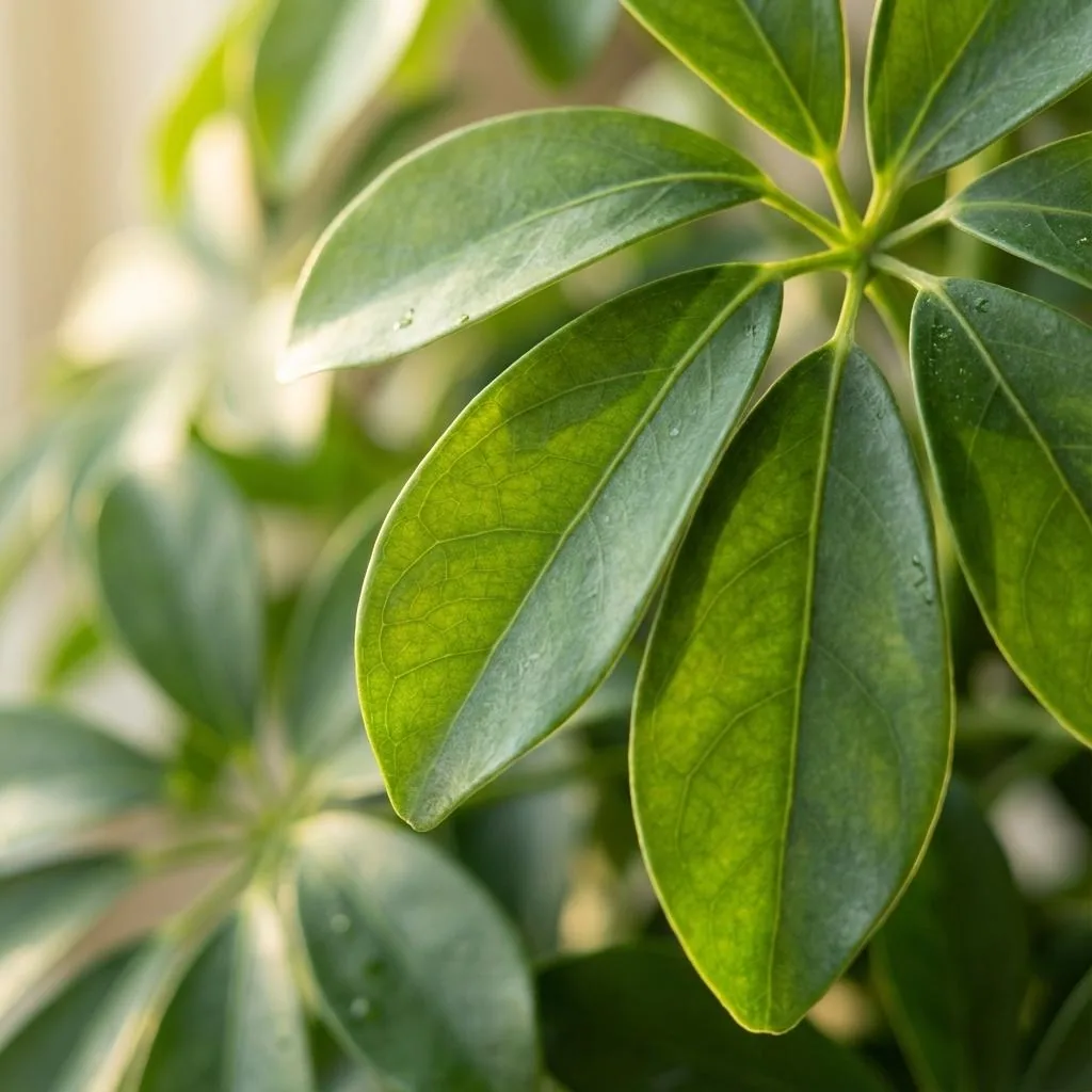 Strahlenaralie 'Arab Nora' (Schefflera) – pflegeleichte Zimmerpflanze, im grauen Übertopf, Topf-Ø 21 cm, Höhe ca. 70 cm