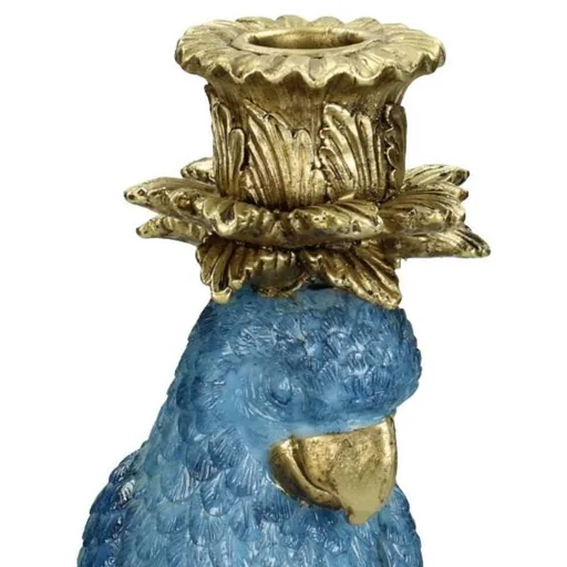 Kerzenhalter mit Blauem Vogel - Höhe ca. 36 cm