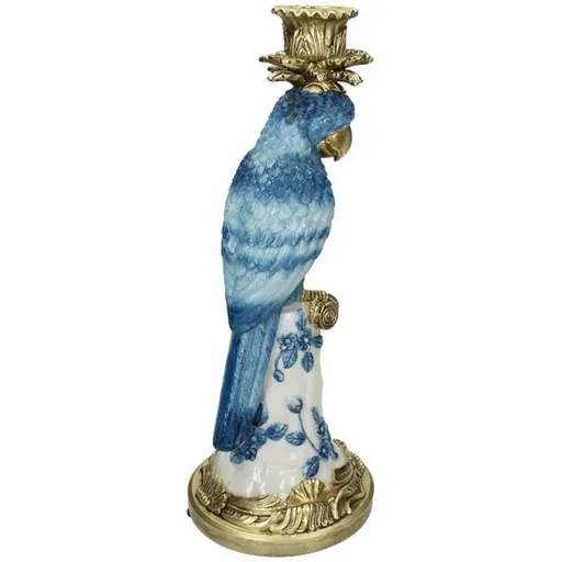 Kerzenhalter mit Blauem Vogel - Höhe ca. 36 cm