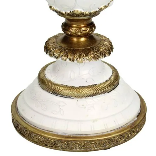 Kandelaber mit weißem Vogel - Höhe ca. 40 cm