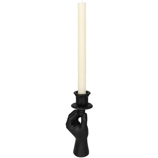 Kerzenhalter - Hand Schwarz - Höhe ca. 20 cm