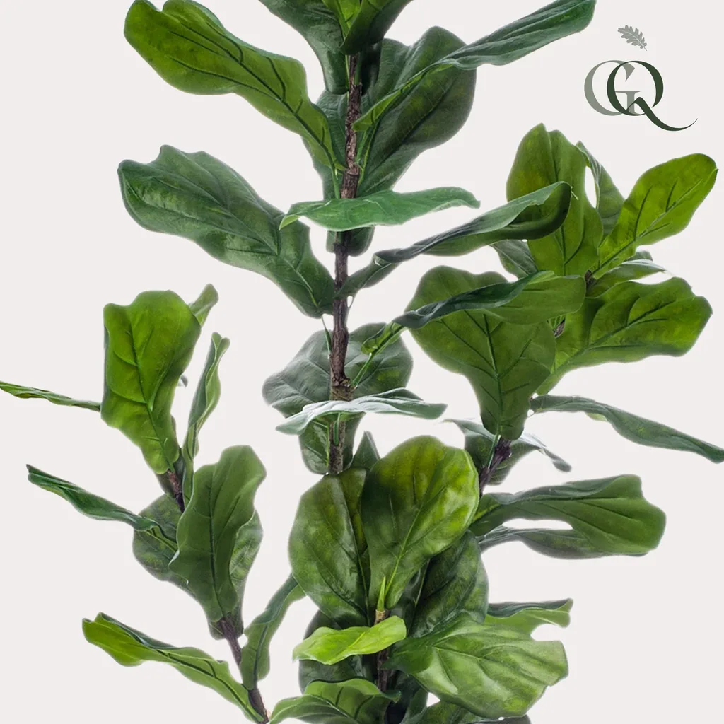 Kunstpflanze - Ficus Lyrata - Tabakpflanze - 150cm