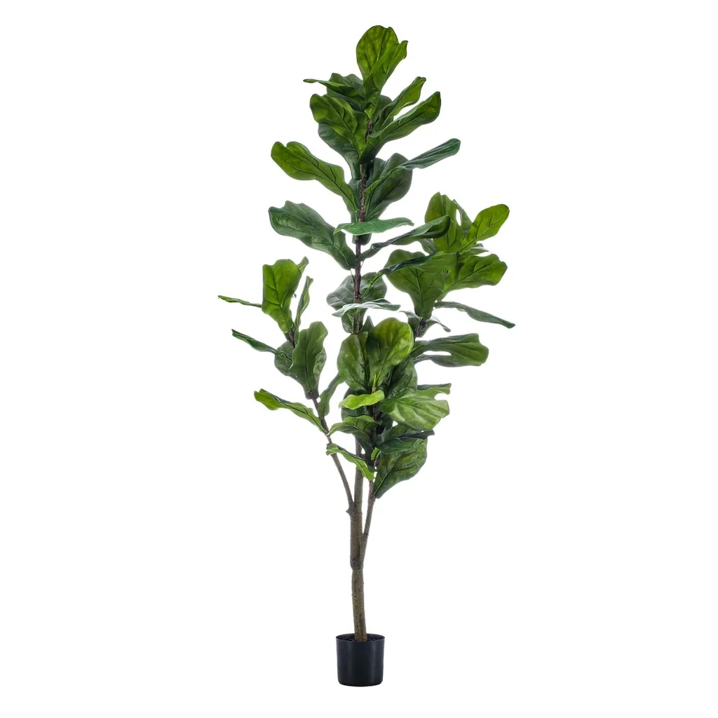 Kunstpflanze - Ficus Lyrata - Tabakpflanze - 150cm