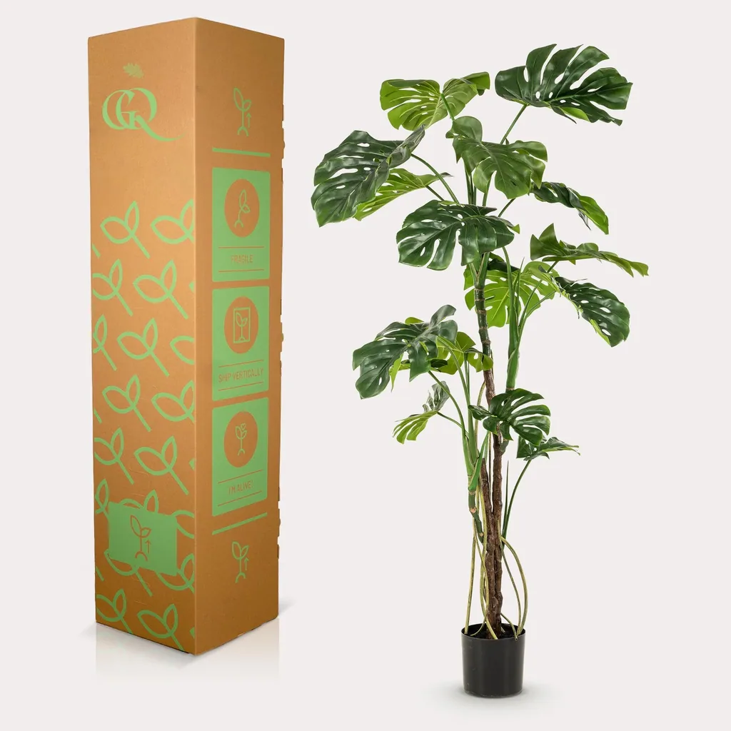 Kunstpflanze - Monstera - Fensterblatt - 180cm
