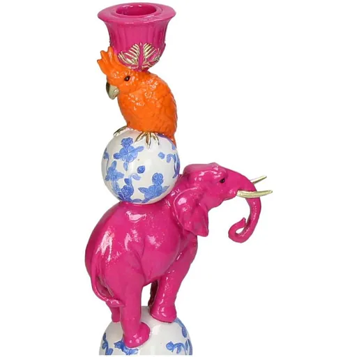 Kerzenhalter - Rosa Elefant Höhe ca. 30 cm
