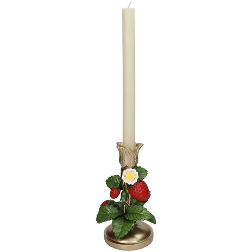 Kerzenständer - Erdbeere Gold Höhe ca. 20 cm