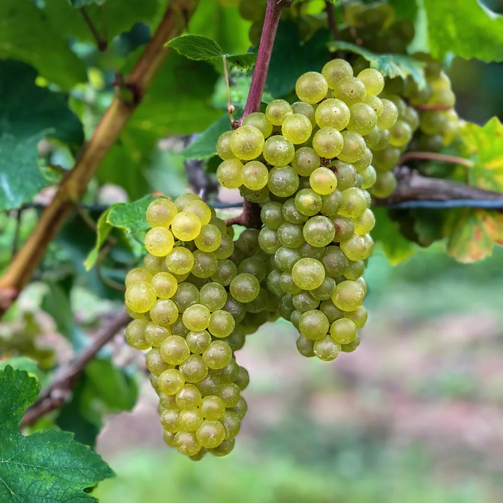 Weinrebe 'Bianca' 2er-Set (Vitis vinifera) – winterharte Kletterpflanze, Topf-Ø 15 cm, Höhe ca. 50 cm