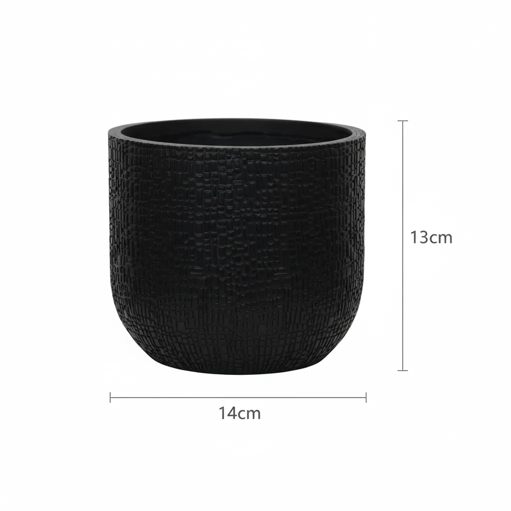 Capi Pot Bol Skin Anthrazit - D14cm - 13cm