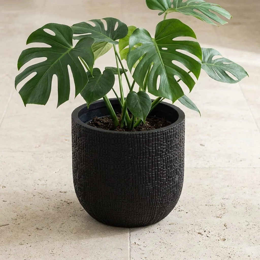 Capi Pot Bol Skin Anthrazit - D14cm - 13cm