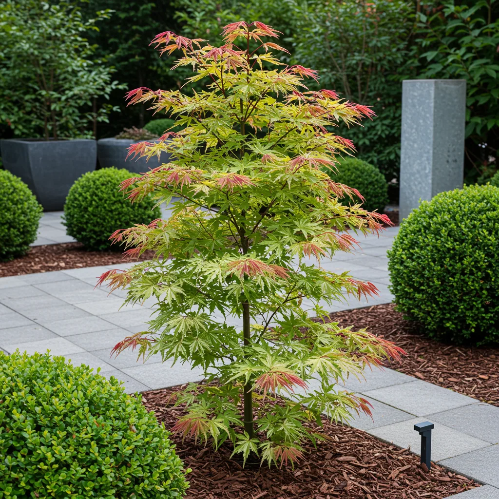 Fächerahorn 'Phoenix' 2er-Set (Acer palmatum) – winterharter Zierstrauch, Topf-Ø 19 cm, Höhe ca. 70 cm