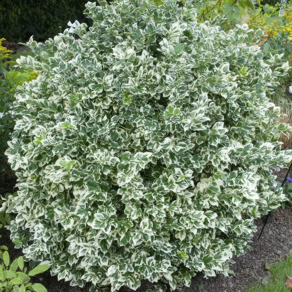 Immergrüne Kriechspindel 'Emerald Gaiety' 48er-Set (Euonymus fortunei) – winterharter immergrüner Bodendecker, Topf-Ø 9 cm, Höhe ca. 25 cm