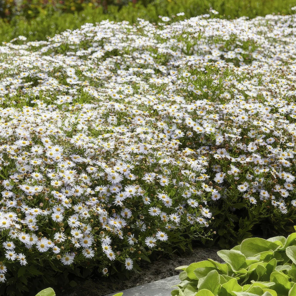 Wildaster 'Ashvi' 48er-Set (Aster ageratoides) – winterharte Staude, Topf-Ø 9 cm, Höhe ca. 25 cm