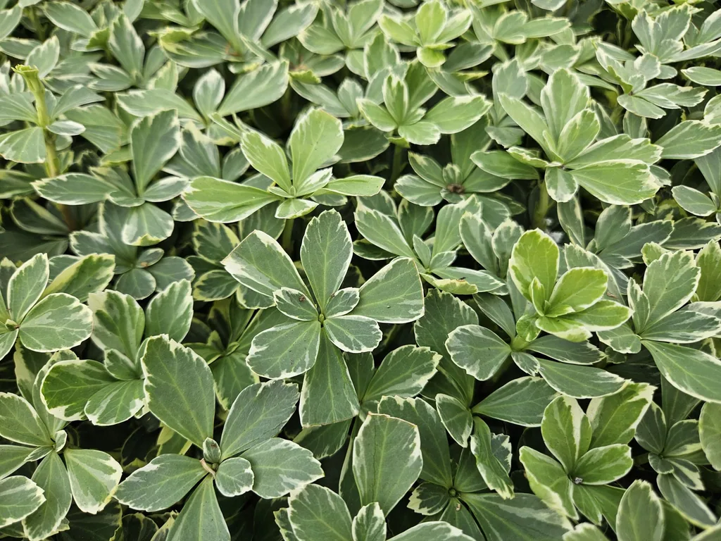 Dickmännchen 'Variegata' 24er-Set (Pachysandra terminalis) – winterharter Bodendecker, Topf-Ø 9 cm, Höhe ca. 25 cm