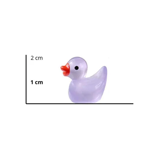 Glow in the dark - Enten - Multi - Höhe ca. 2 cm - 7 Stück