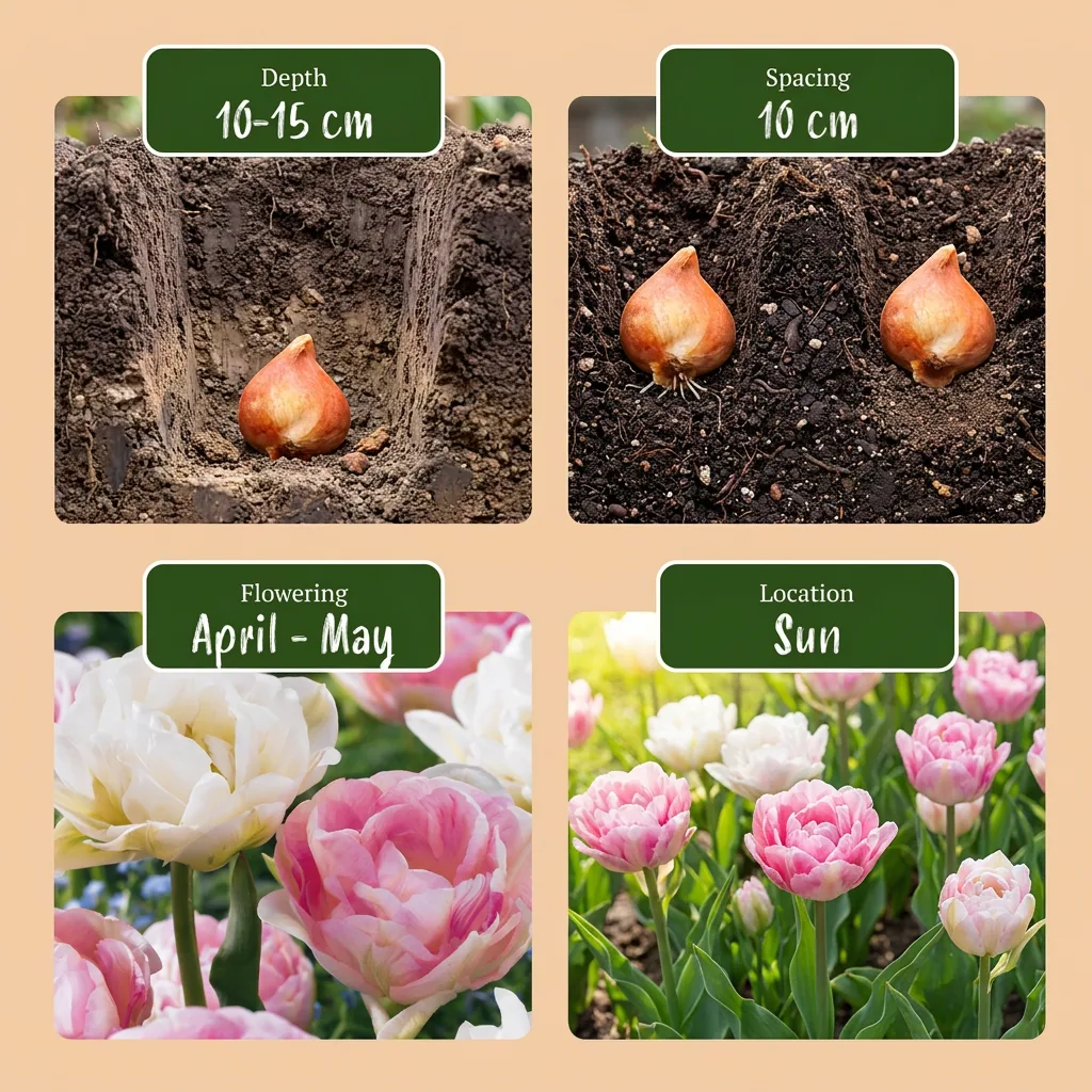 Tulpe 'Double Sensation' (Tulipa) – Blumenzwiebeln, 12 Zwiebeln