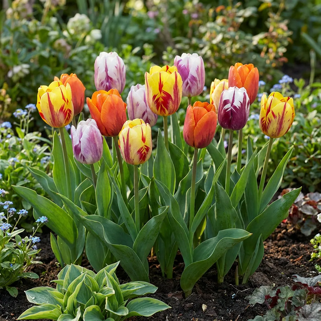 Tulpe 'Flaming Beauty' (Tulipa) – Blumenzwiebeln, 15 Zwiebeln