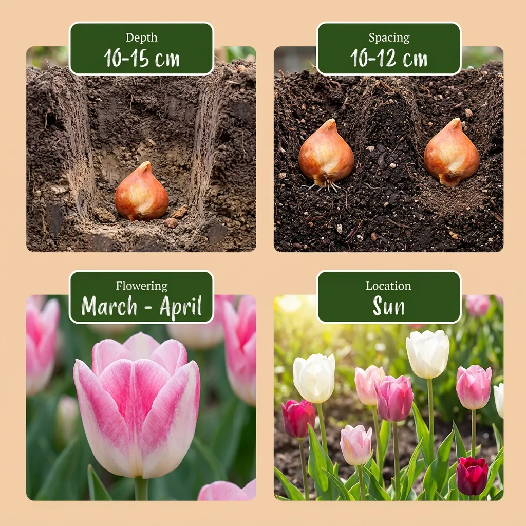 Tulpe 'Pastel' (Tulipa) – Blumenzwiebeln, 12 Zwiebeln