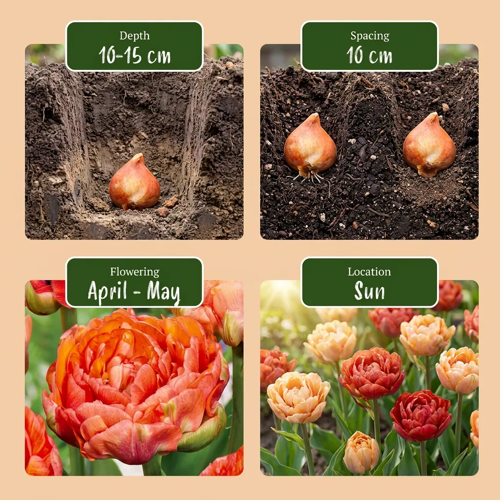 Tulpe 'Gudoshnik Double' (Tulipa) – Blumenzwiebeln, 12 Zwiebeln