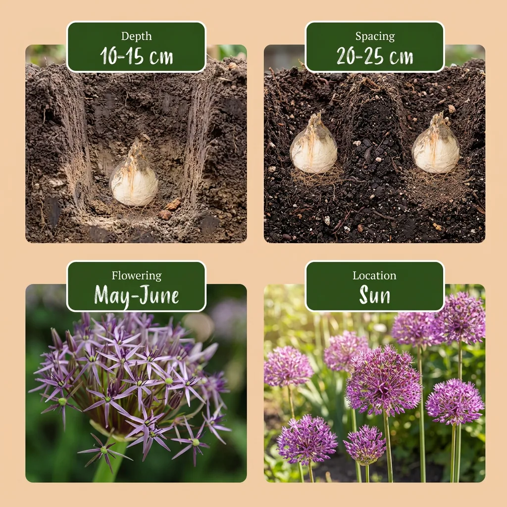 Zierlauch 'Christophii' (Allium giganteum) – Zierlauch-Zwiebeln, 15 Zwiebeln