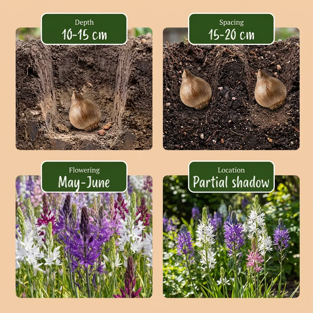 Lilie 'Camassia Leichtlinii' (Lilium) – Blumenzwiebeln, 5 Zwiebeln