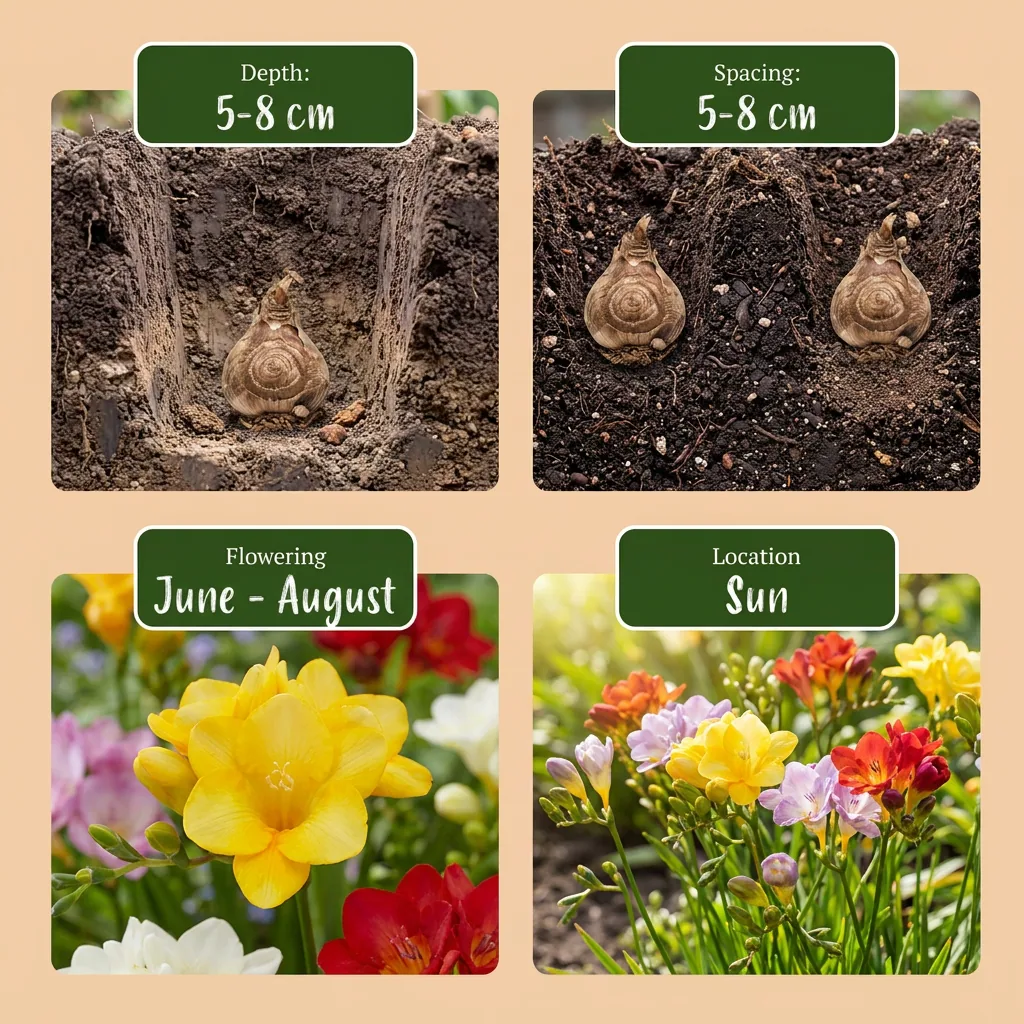 Freesie 'Double' (Freesia x) – Blumenzwiebeln, 40 Zwiebeln