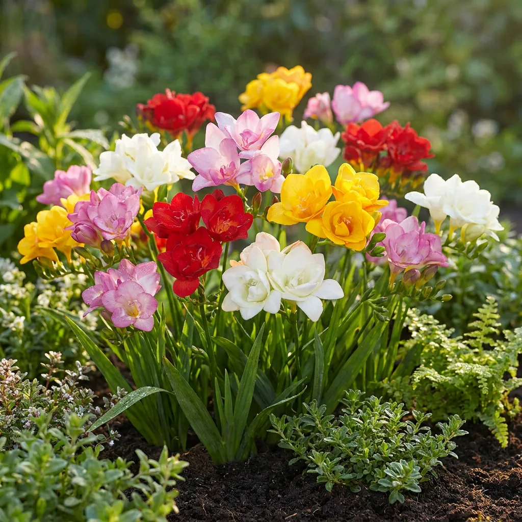Freesie 'Double' (Freesia x) – Blumenzwiebeln, 40 Zwiebeln