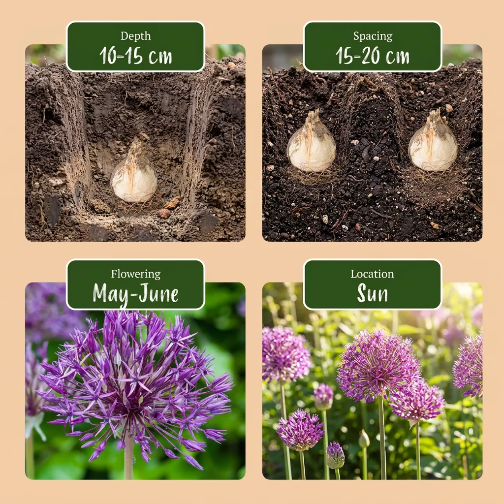 Zierlauch 'Purple Rain' (Allium giganteum) – Zierlauch-Zwiebeln, 40 Zwiebeln
