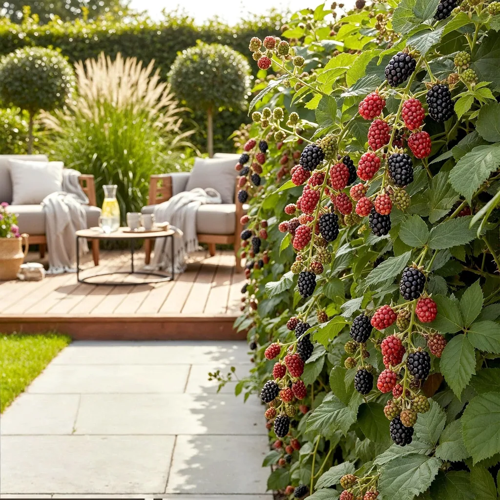 Himbeere 'Thornfree' 3er-Set (Rubus) – winterharte Beerenobst-Pflanze, Topf-Ø 9 cm