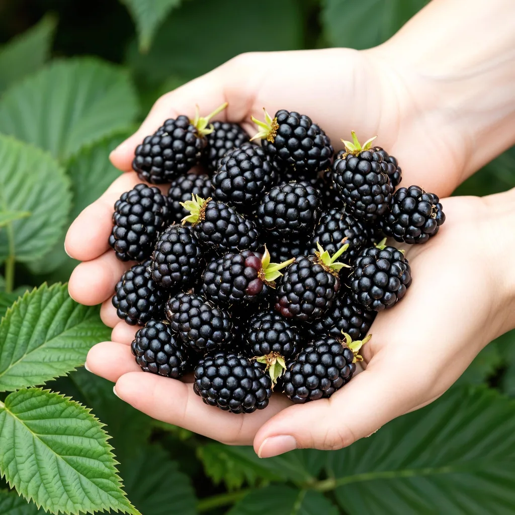 Himbeere 'Thornfree' 3er-Set (Rubus) – winterharte Beerenobst-Pflanze, Topf-Ø 9 cm