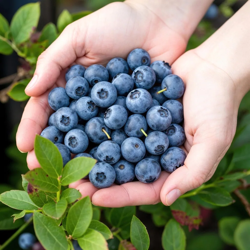 Heidelbeere 'Bluegold' 6er-Set (Vaccinium corymbosum) – winterharte Beerenobst-Pflanze, Topf-Ø 9 cm