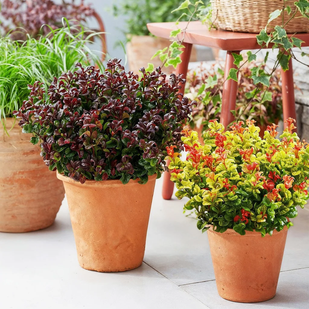 Traubenheide Farbmix 2er-Set (Leucothoe) – winterharter immergrüner Strauch, Topf-Ø 17 cm, Höhe ca. 40 cm