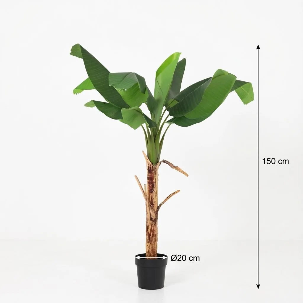 Künstliche Bananenpflanze Musa - 150 cm